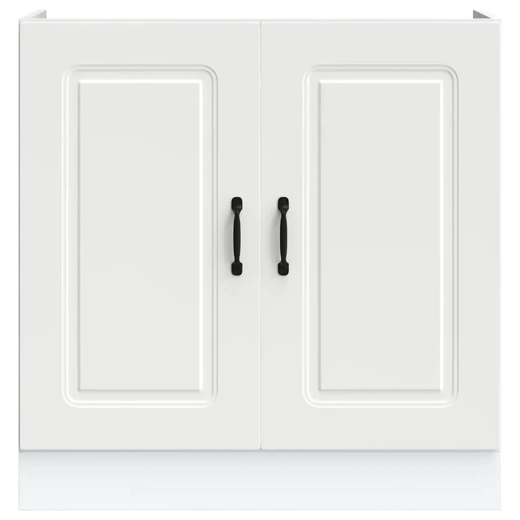 White Sink Base Cabinet for Kitchen Organization