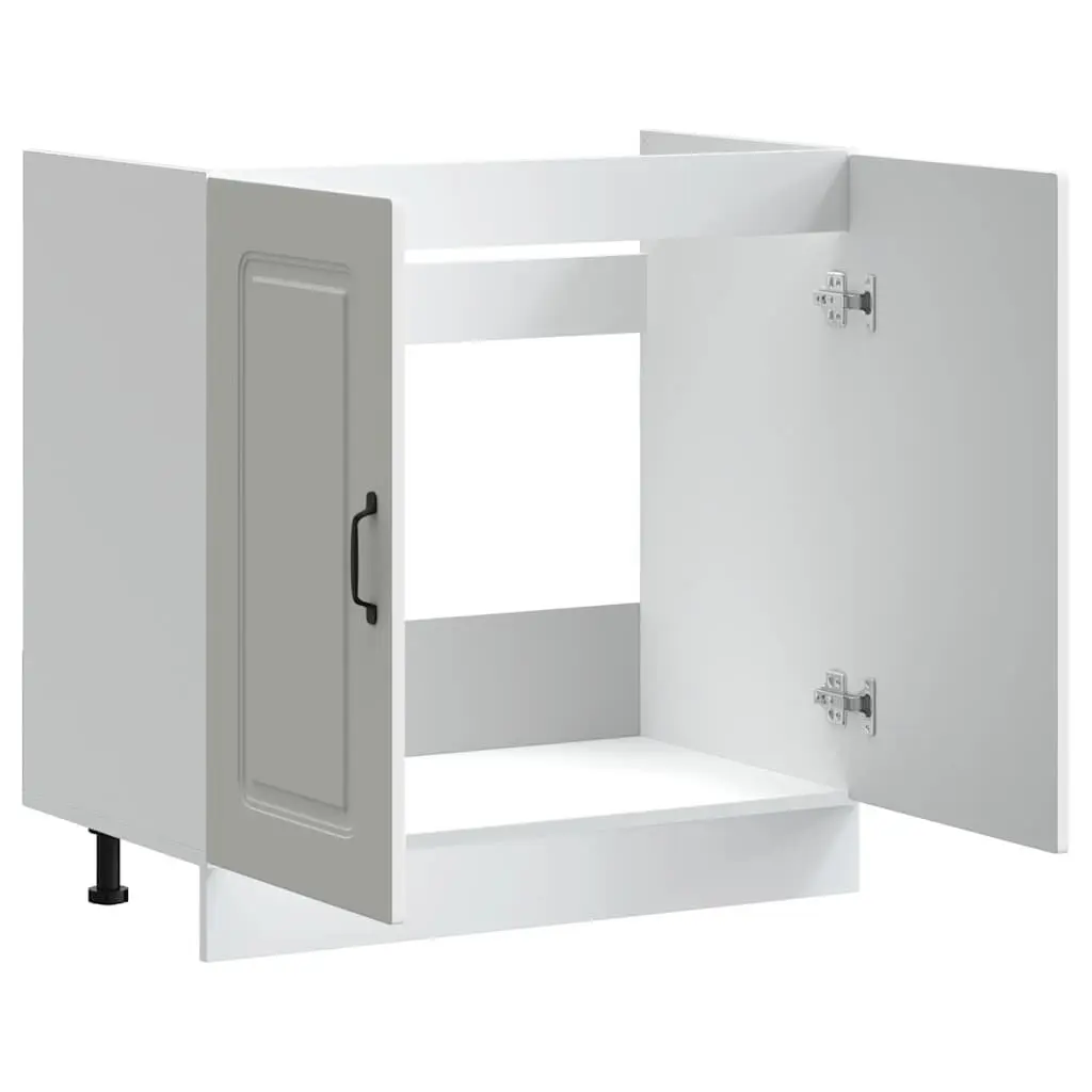 White Sink Base Cabinet for Kitchen Organization