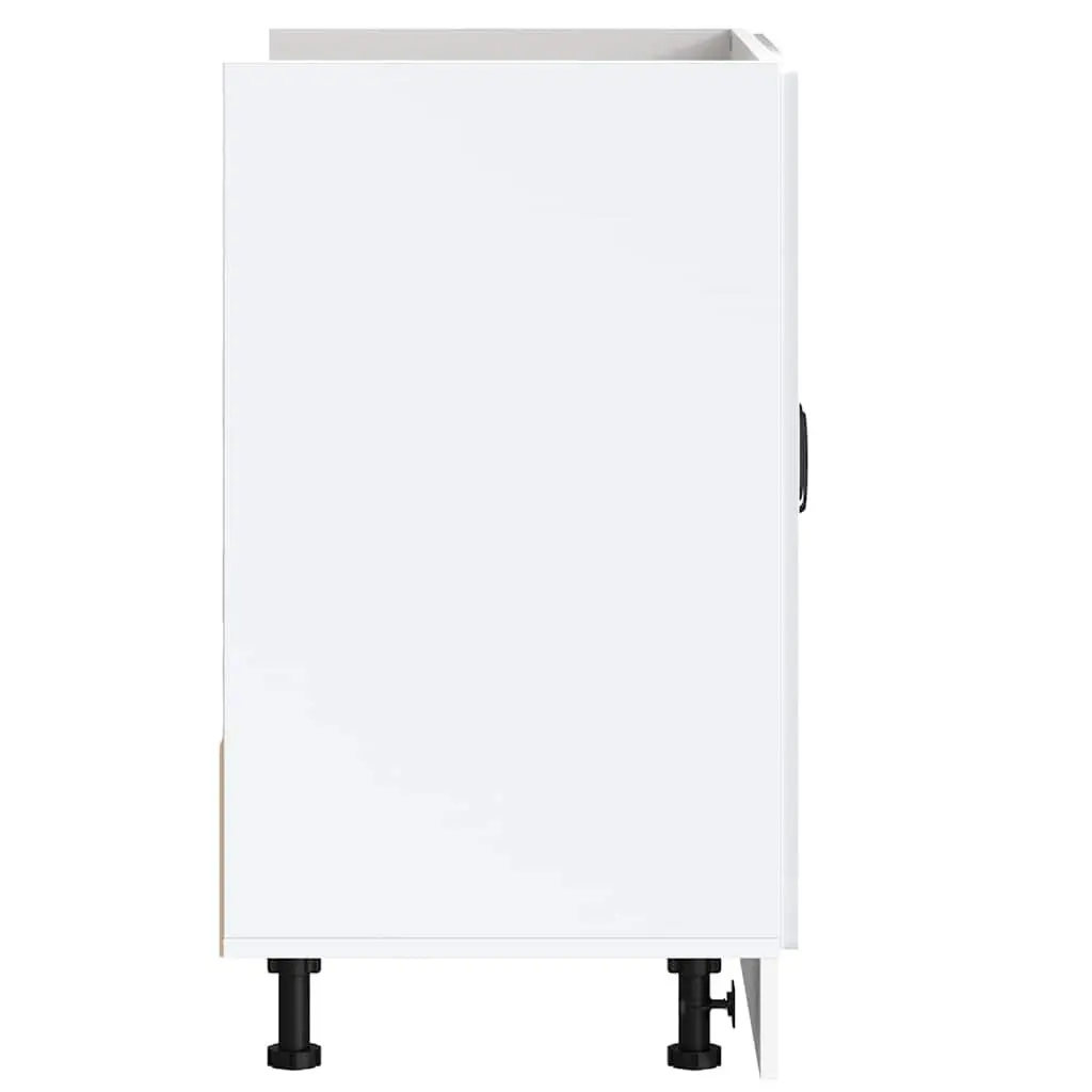 White Sink Base Cabinet for Kitchen Organization