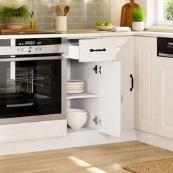 Reassuringly Durable High Gloss White Kitchen Cabinet