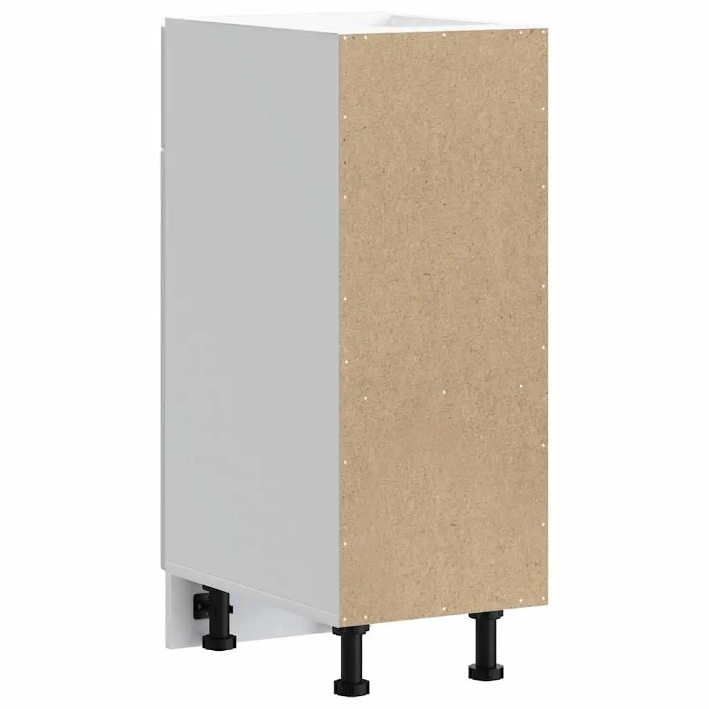 Kitchen Base Cabinet Storage Cupboard Unit Engineered Wood High Gloss White