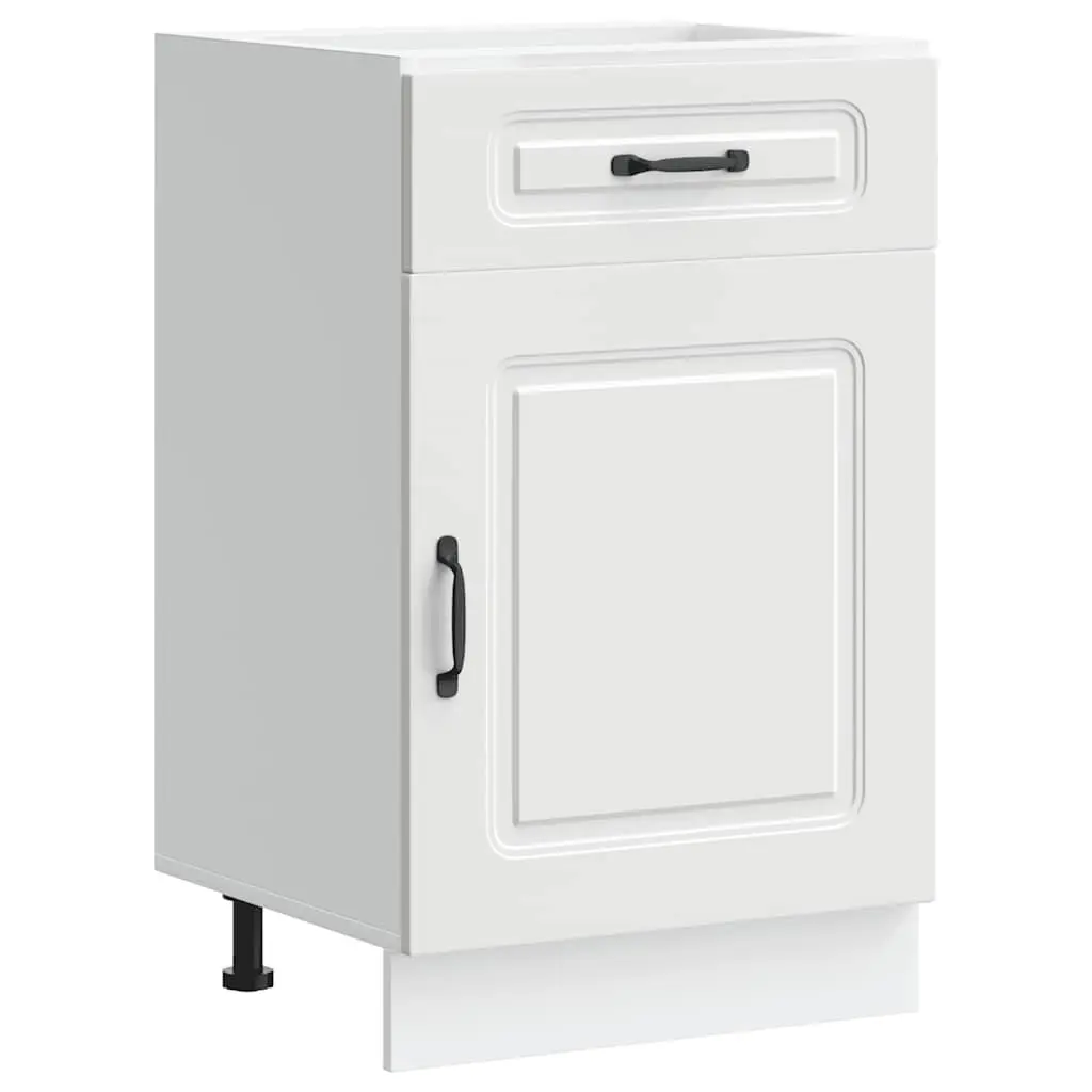 Kitchen Base Cabinet White Storage Cupboard Engineered Wood Furniture Doors