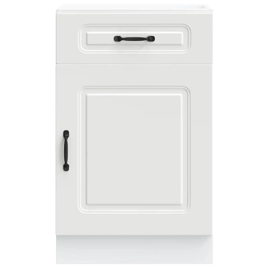 Kitchen Base Cabinet White Storage Cupboard Engineered Wood Furniture Doors