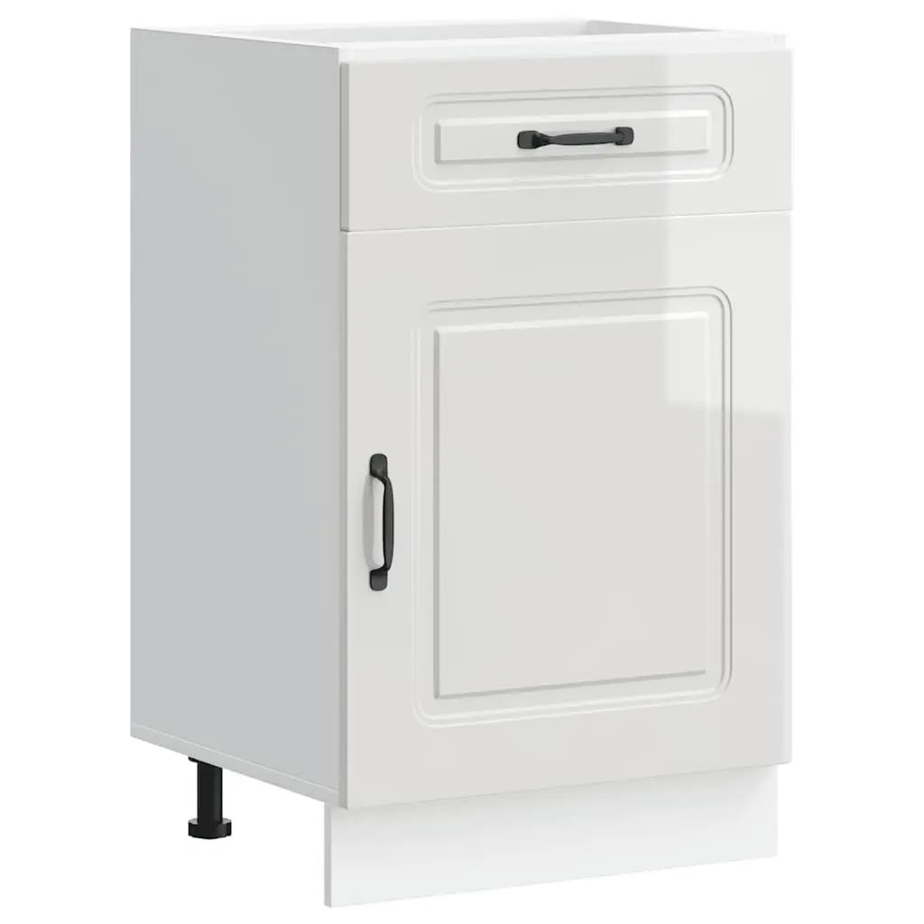 High Gloss White Kitchen Base Cabinet