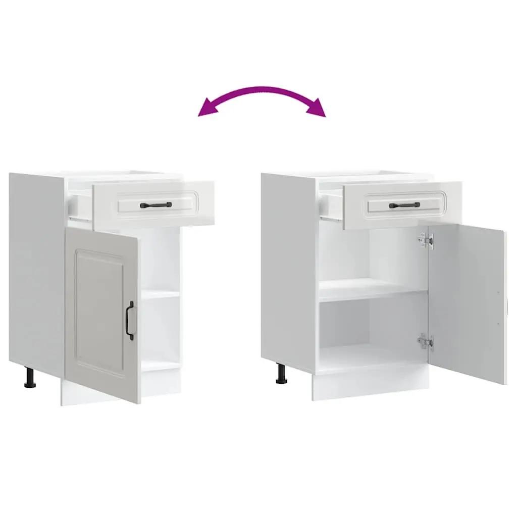 High Gloss White Kitchen Base Cabinet