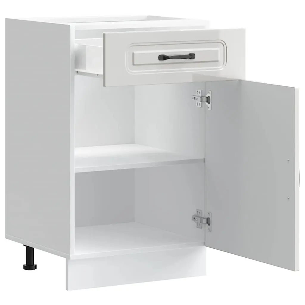 High Gloss White Kitchen Base Cabinet