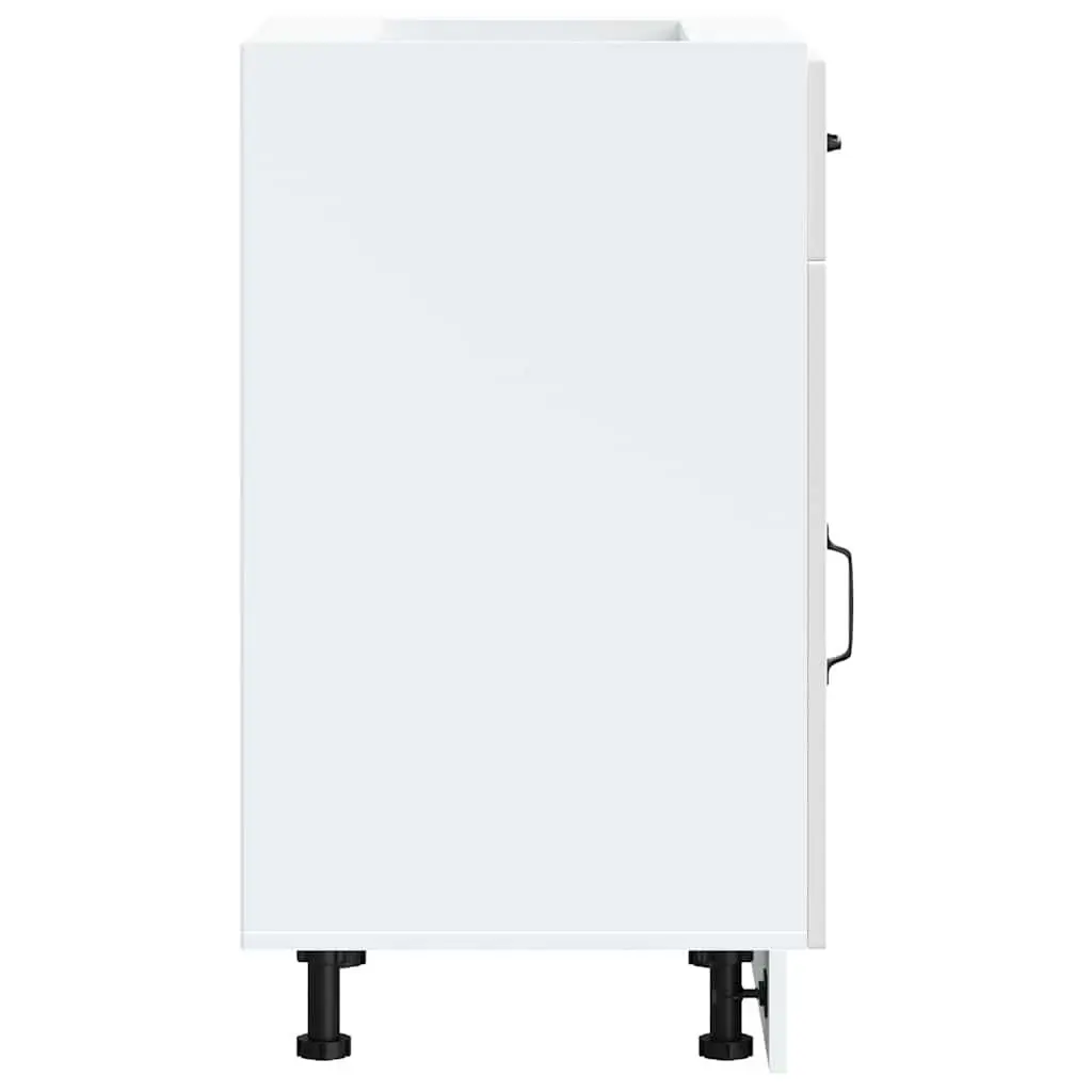 High Gloss White Kitchen Base Cabinet