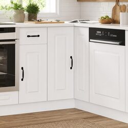 Reliable White Kitchen Corner Cabinet for Practical Storage
