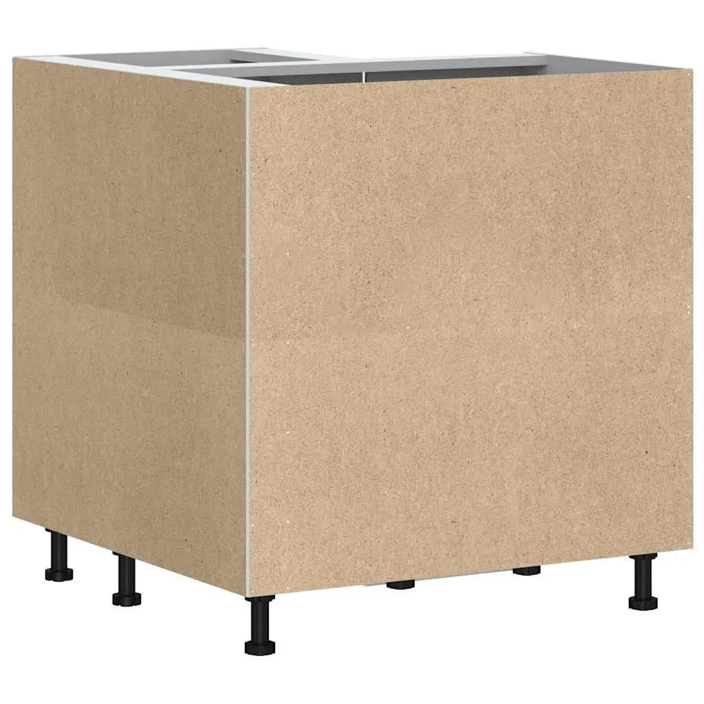 White High Gloss Corner Kitchen Cabinet