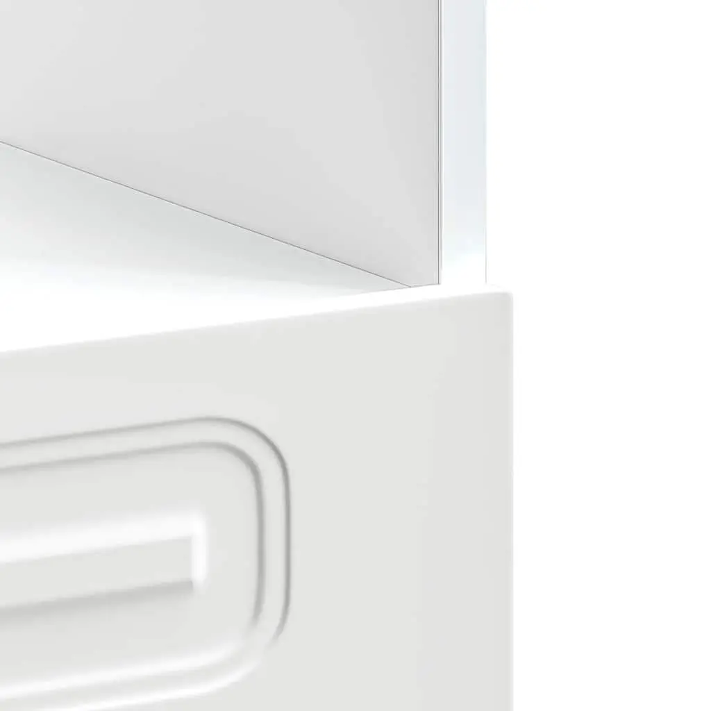 Kitchen Oven Cabinet White Engineered Wood Storage Base Unit Adjustable Feet