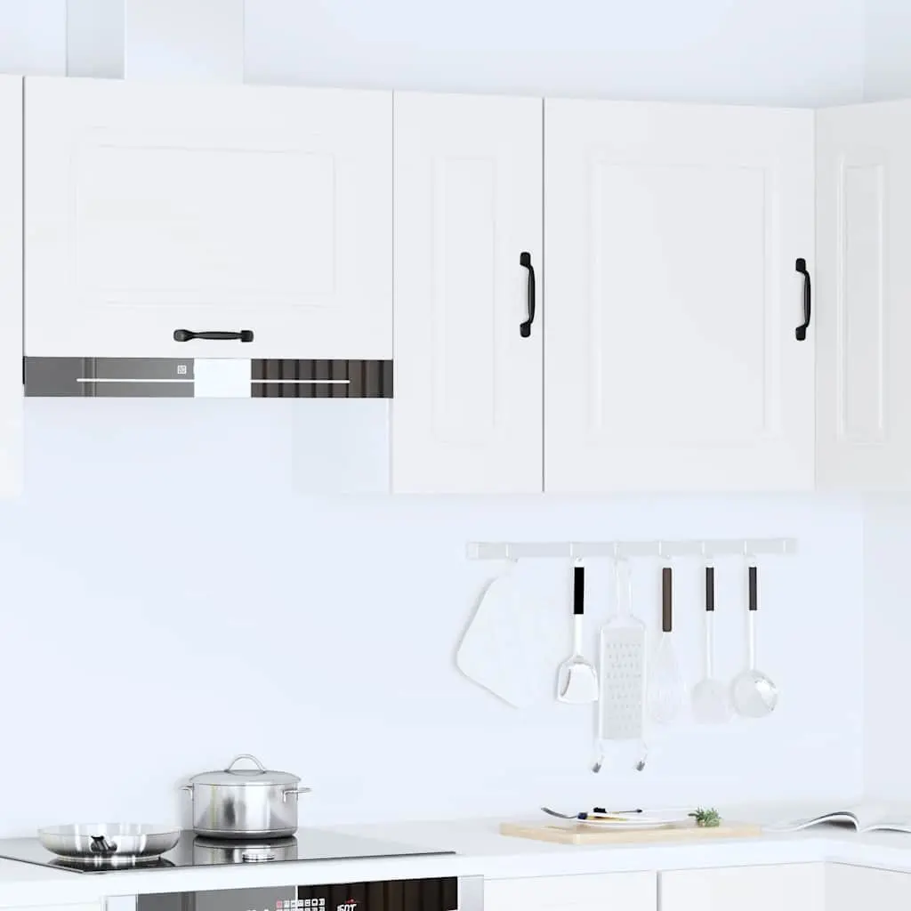 Kitchen Wall Cabinet Storage White Engineered Wood Cupboard