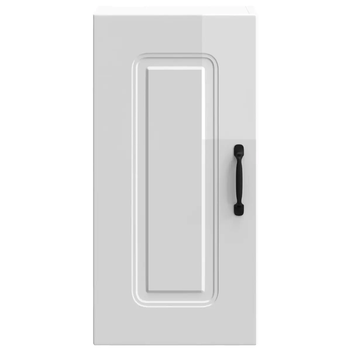 Kitchen Wall Cabinet Storage Cupboard High Gloss White Engineered Wood