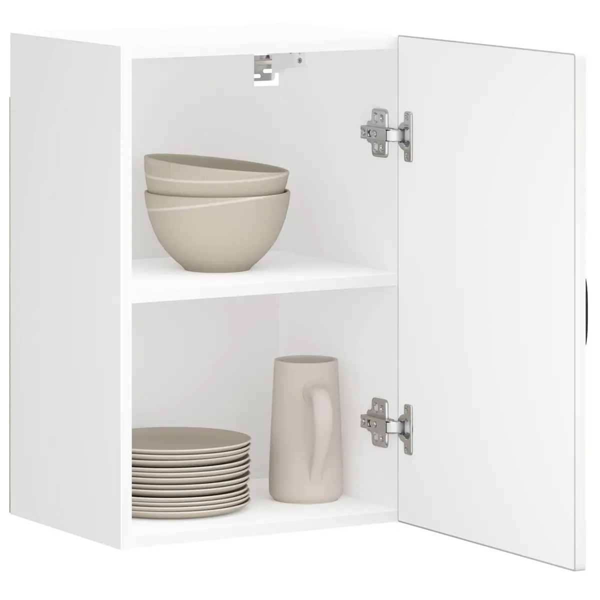 Kitchen Wall Cabinet Storage Engineered Wood White