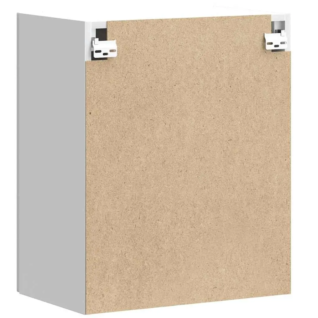 Kitchen Wall Cabinets Storage Cabinet 2 Piece White Engineered Wood