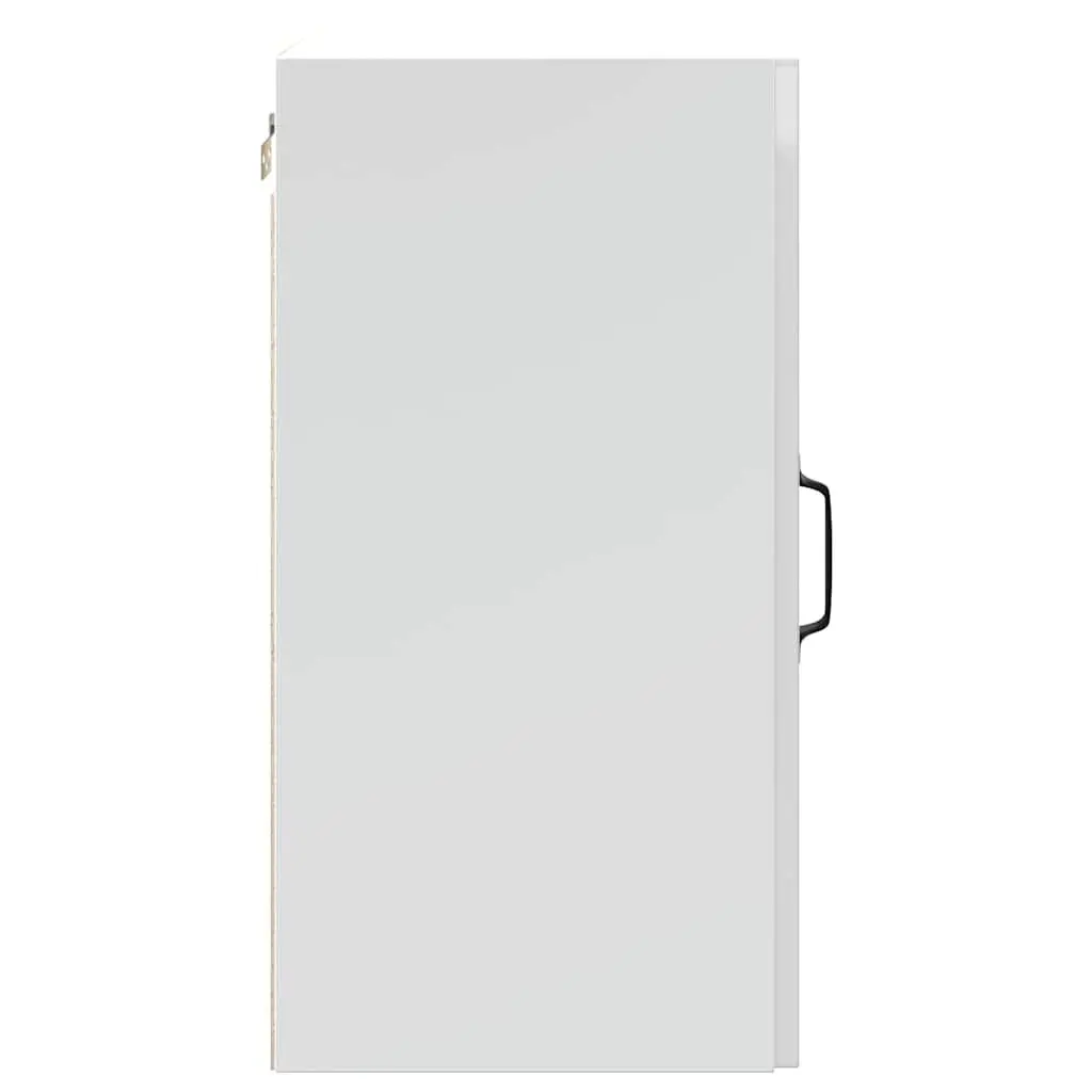 Kitchen Wall Cabinet Storage Organiser White Engineered Wood with Door