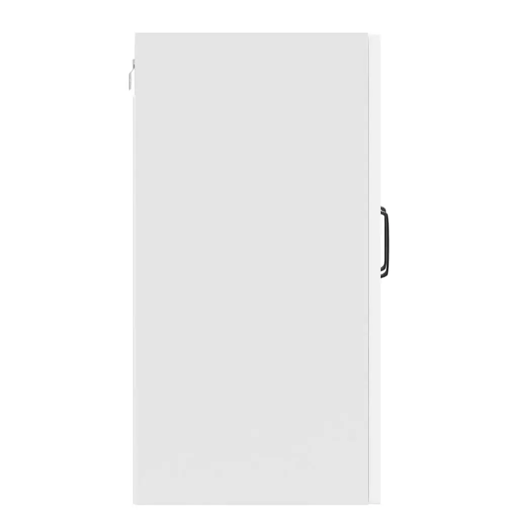 Kitchen Wall Cabinet White Engineered Wood Storage Organizer with Doors