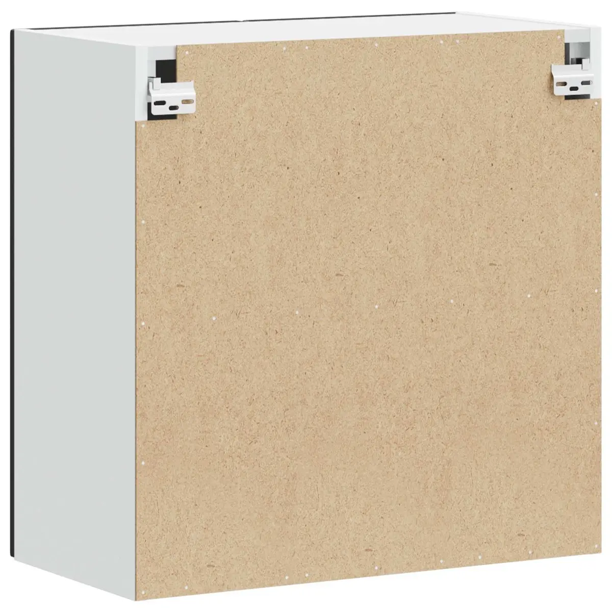 Kitchen Wall Cabinet Black Storage Cupboard Engineered Wood Bedroom Hallway