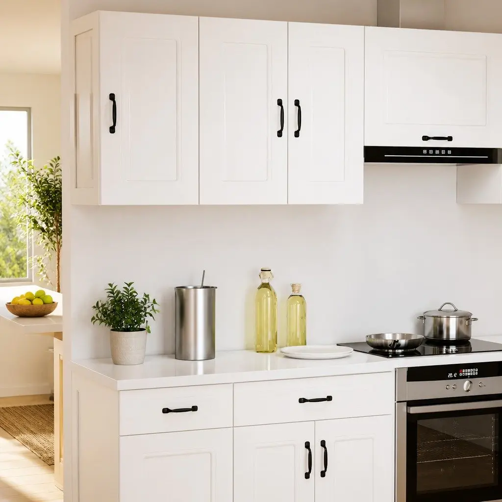 White Kitchen Cabinet with Ample Storage