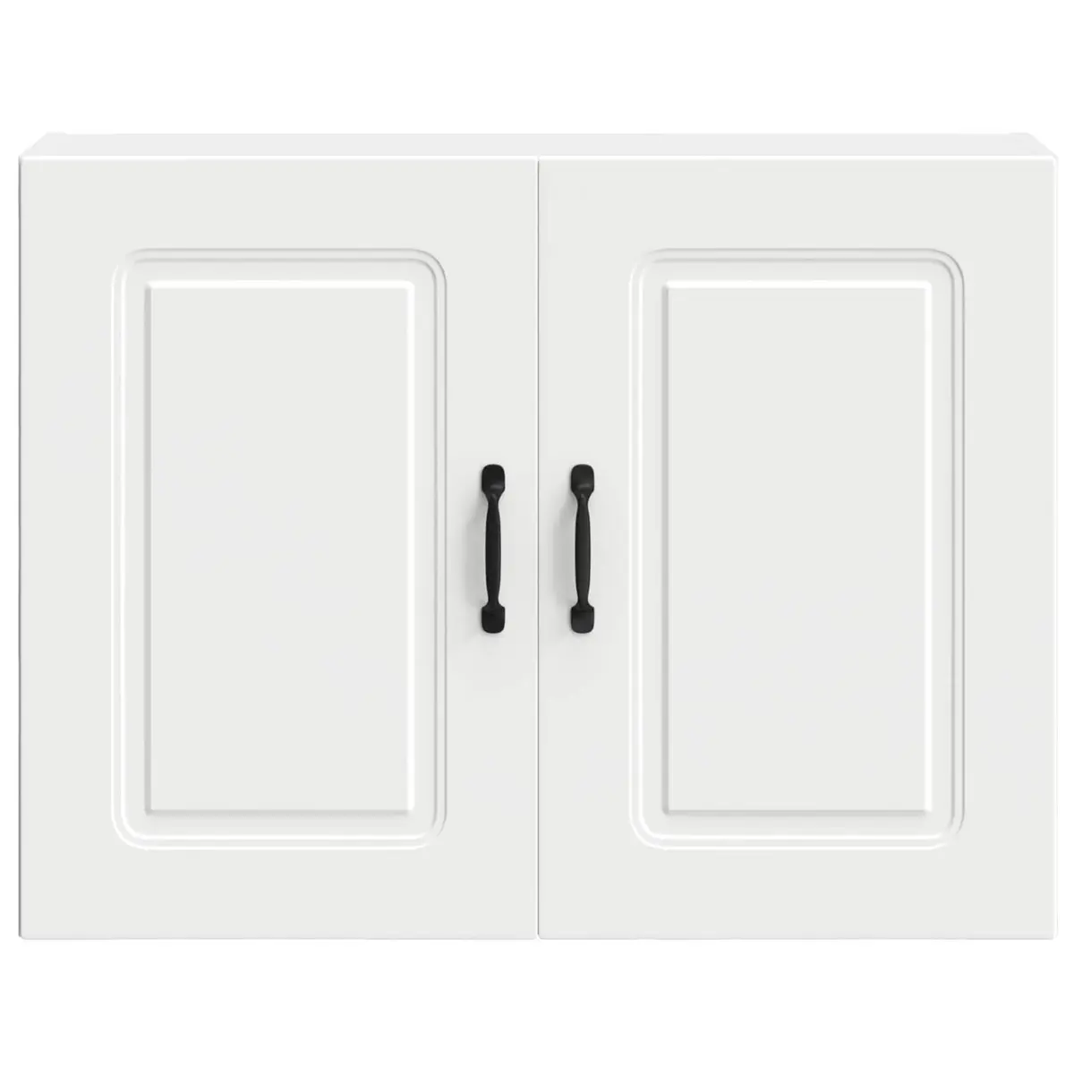 White Engineered Wood Kitchen Storage Cupboard Wall Cabinet Organiser