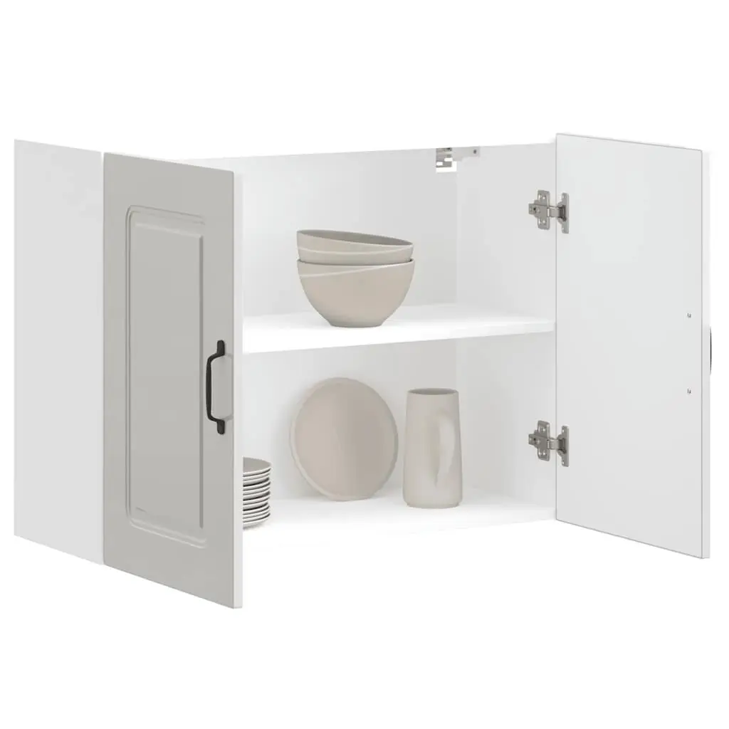 High Gloss White Wall Cabinet for Storage Needs