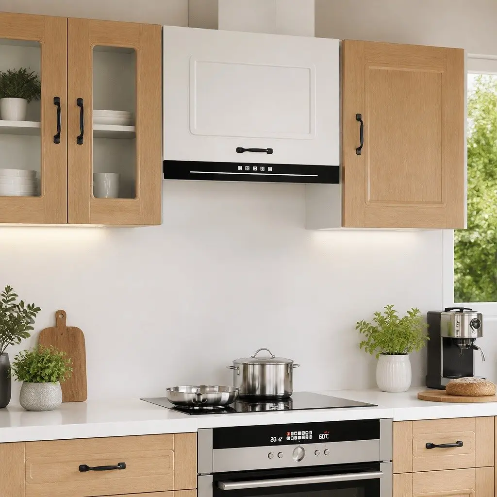 White Kitchen Wall Cabinet for Home Use