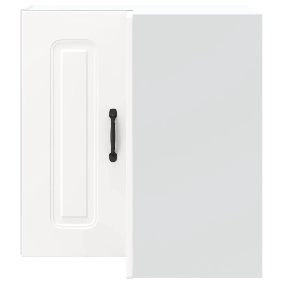 Kitchen Corner Cabinet White Engineered Wood Storage Organiser Wall Mounted