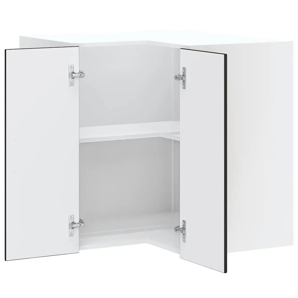 Black Corner Cabinet for Kitchen Storage