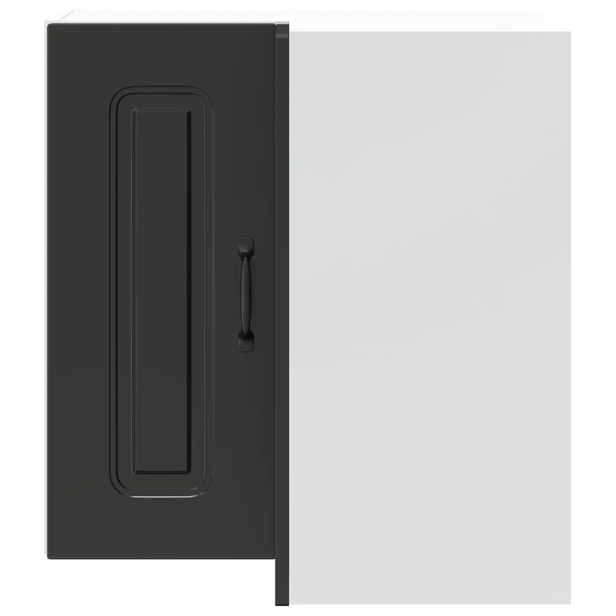 Black Corner Cabinet for Kitchen Storage