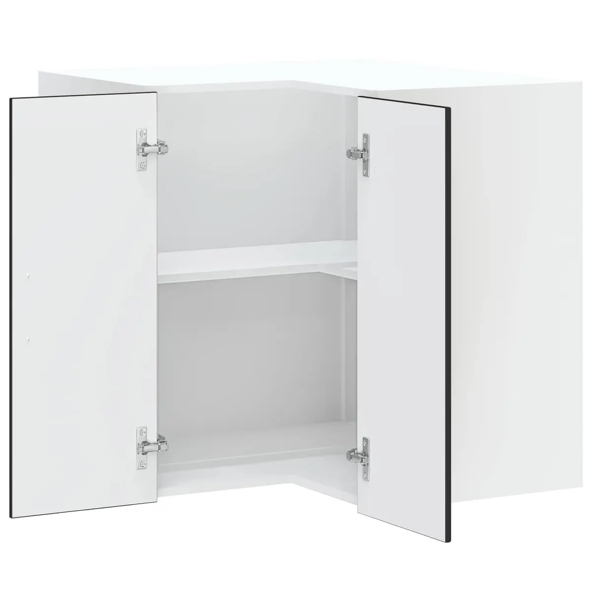 Black Corner Cabinet for Kitchen Storage