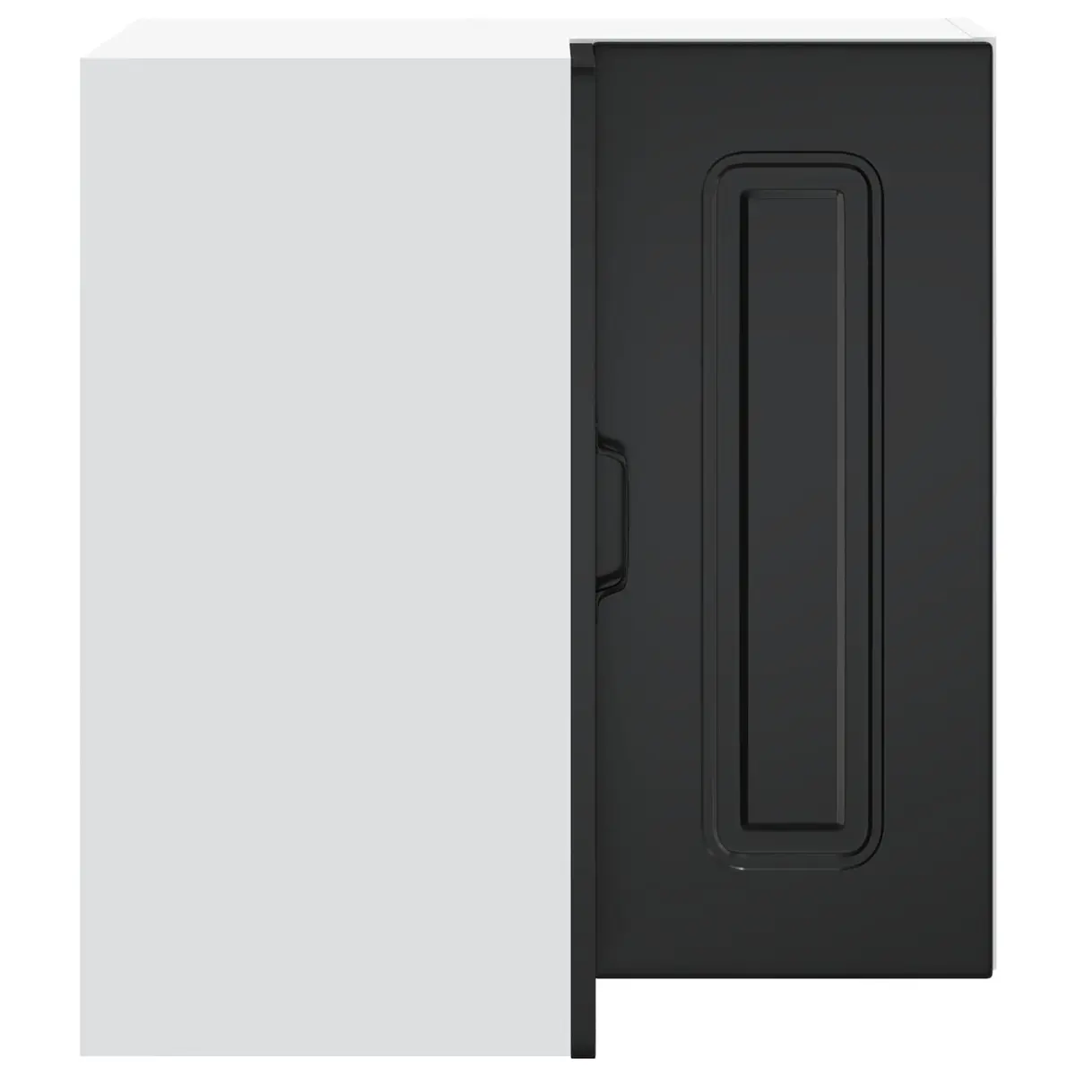 Black Corner Cabinet for Kitchen Storage