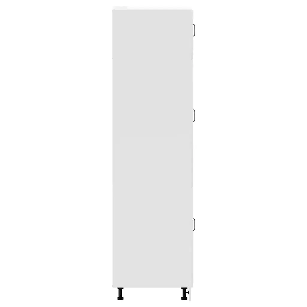 Kitchen Cabinet Storage Cupboard Organizer White Engineered Wood Adjustable Feet