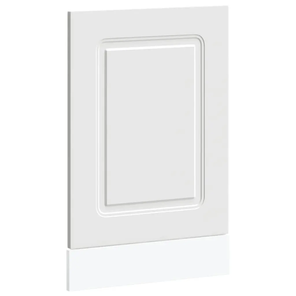 Dishwasher Panel White 45x1.5x57 cm Kitchen Cabinet Front Cover Engineered Wood