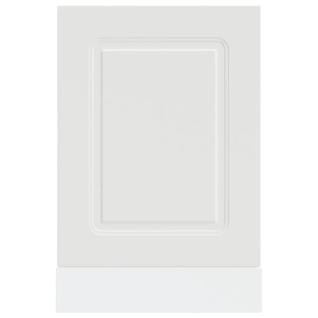 Dishwasher Panel White 45x1.5x57 cm Kitchen Cabinet Front Cover Engineered Wood