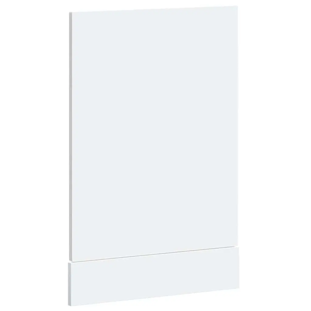 Dishwasher Panel White 45x1.5x57 cm Kitchen Cabinet Front Cover Engineered Wood