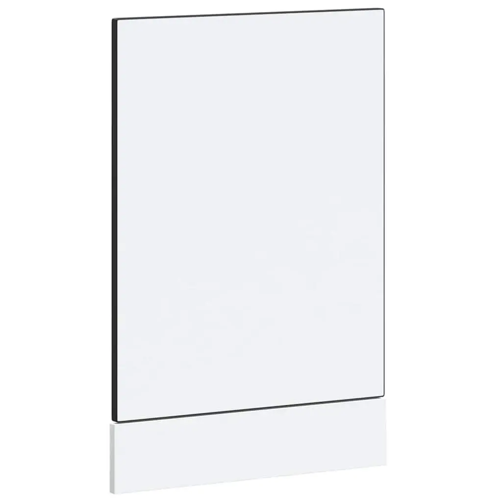 Dishwasher Panel Black 45x1.5x57cm Kitchen Cabinet Front Cover Engineered Wood