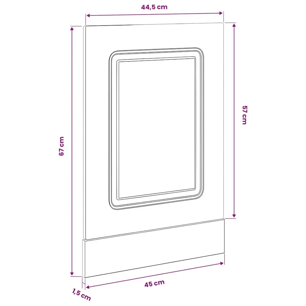 White Dishwasher Panel for Kitchen Protection