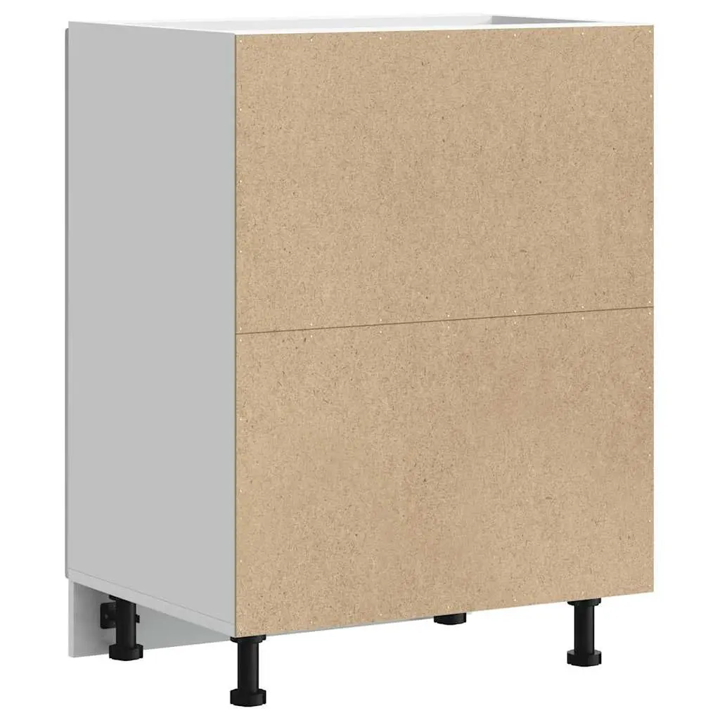 Sink Base Cabinet White Kitchen Storage Engineered Wood Organised Tableware
