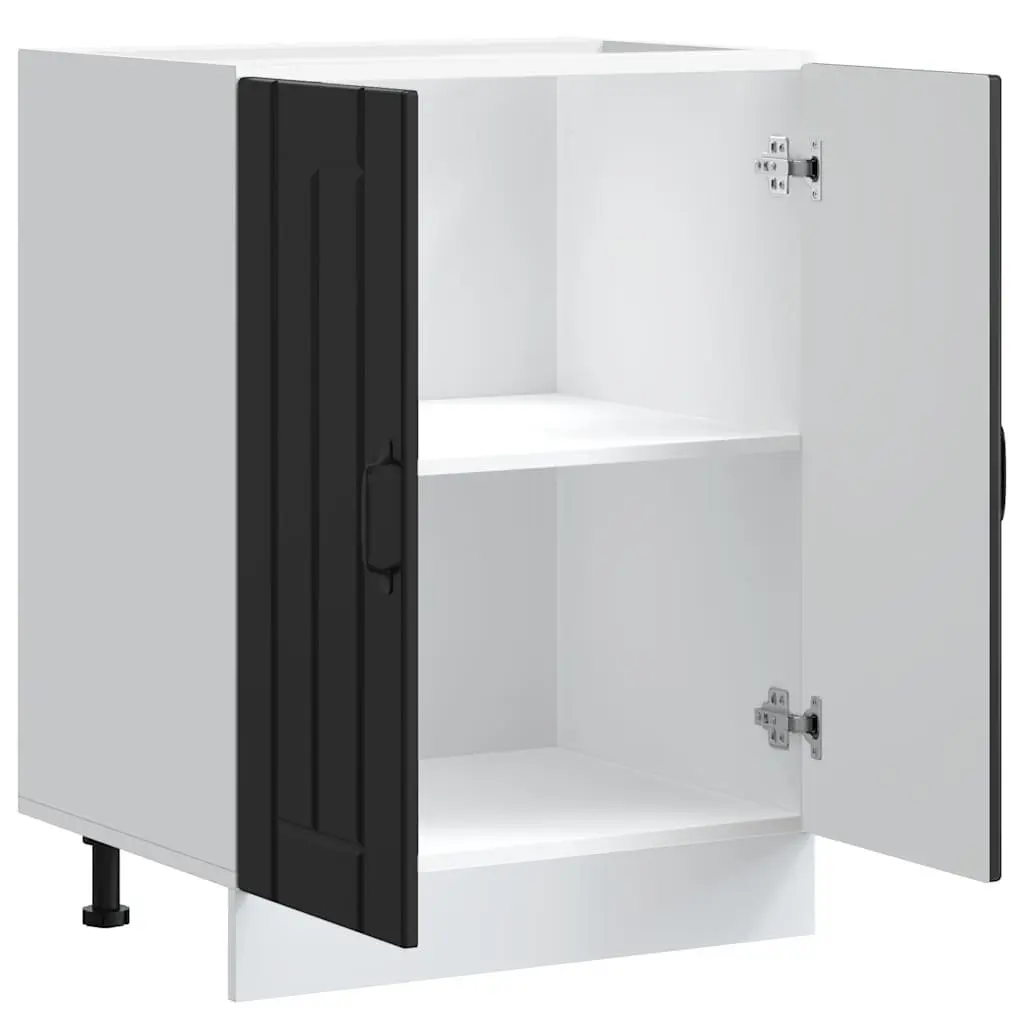 Black Sink Base Cabinet for Kitchen Storage