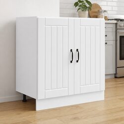 Quality White Engineered Wood Sink Base Cabinet