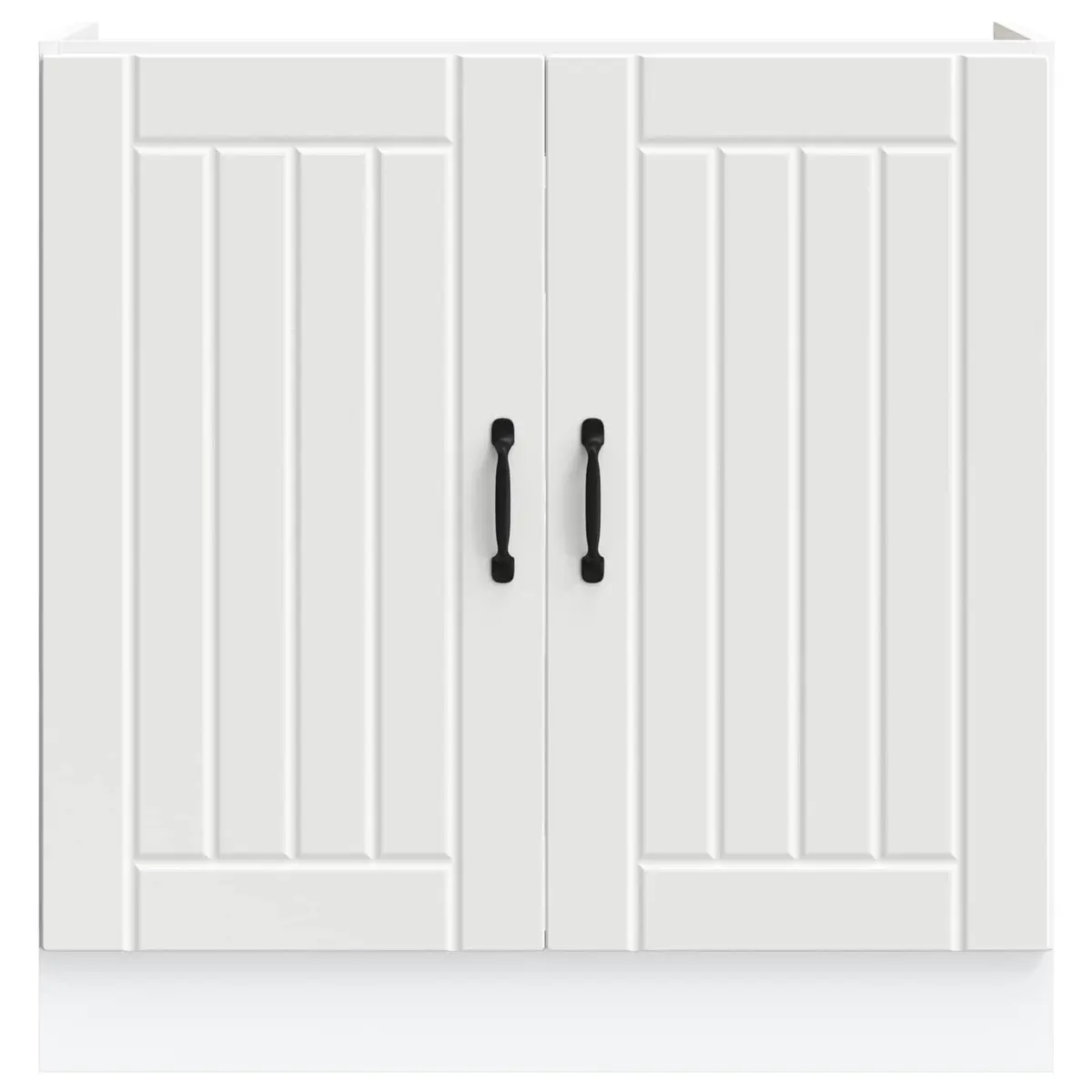 White Engineered Wood Sink Base Cabinet