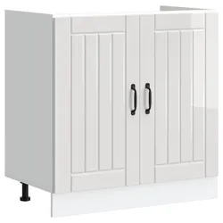 White Engineered Wood Sink Base Cabinet - Great Value