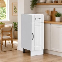 Reliable White Kitchen Base Cabinet for Storage Needs