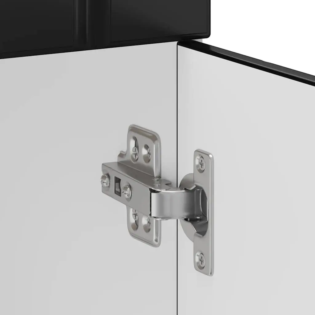 Black Engineered Wood Kitchen Base Cabinet