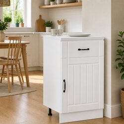 Reliable High Gloss Kitchen Base Cabinet with Storage Options