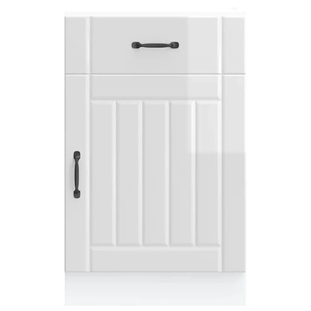 High Gloss Kitchen Base Cabinet with Storage Options