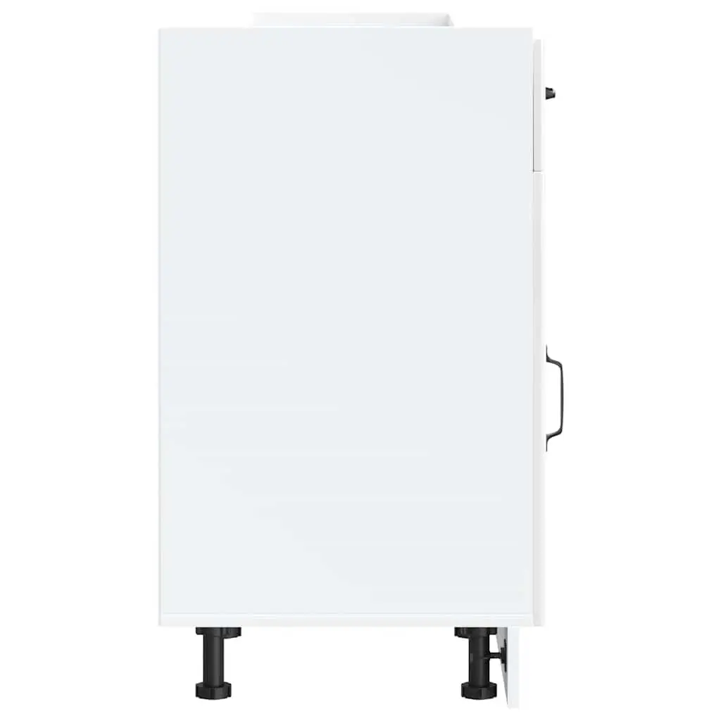 High Gloss Kitchen Base Cabinet with Storage Options