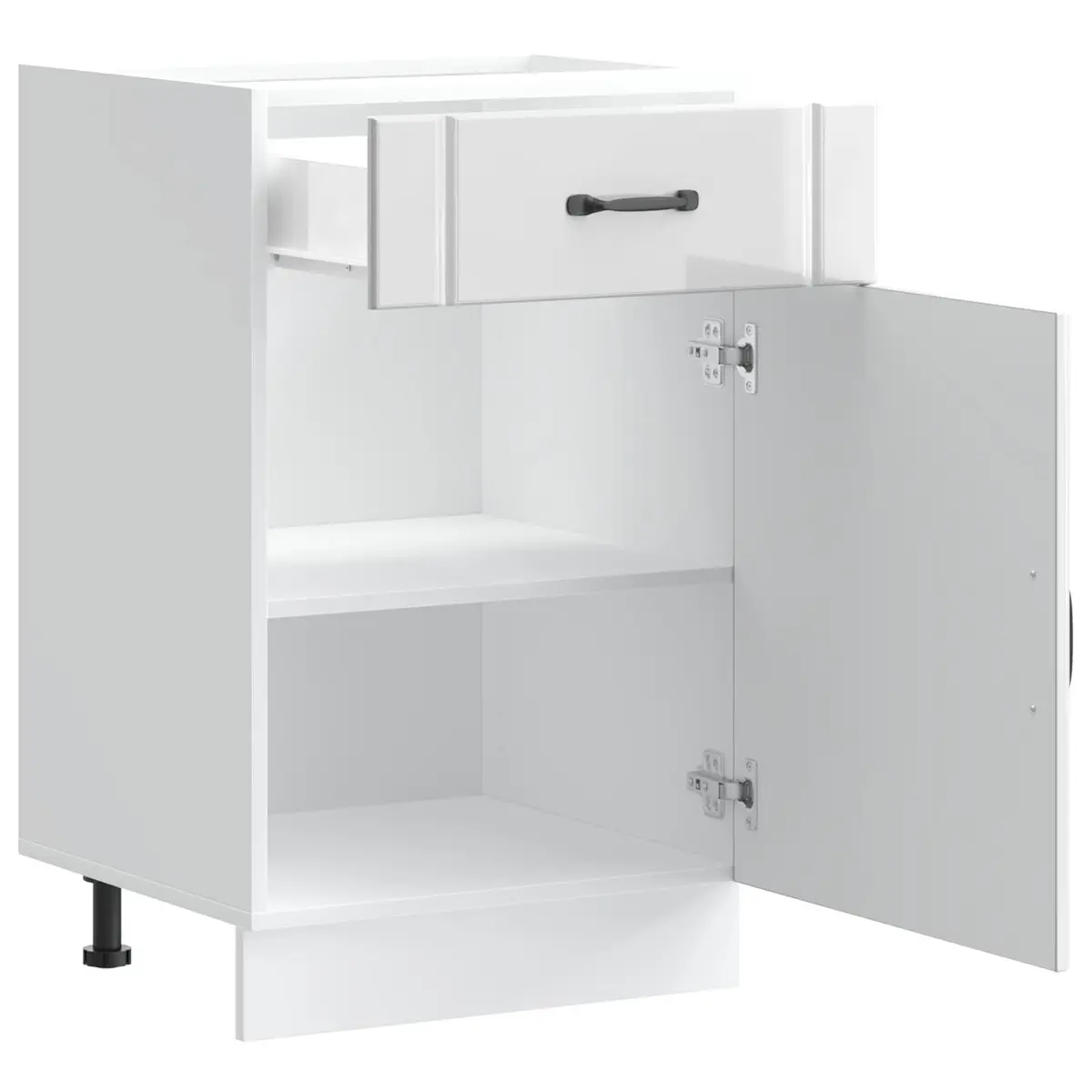 High Gloss Kitchen Base Cabinet with Storage Options