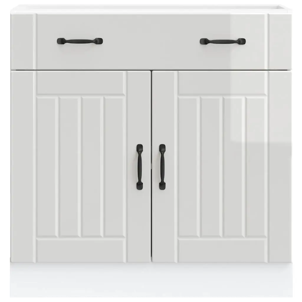 High Gloss White Kitchen Storage Cabinet