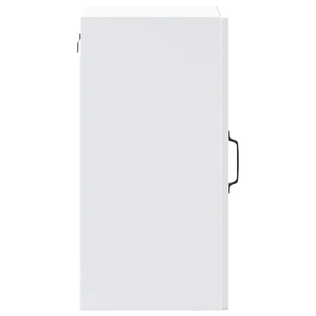 Kitchen Cabinet Wall-Mounted Storage Cupboard Glass Door White