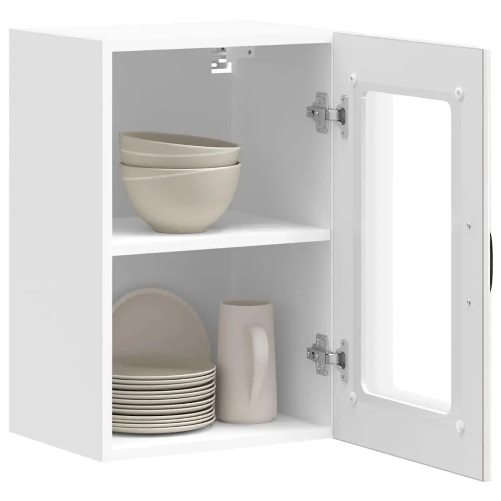 Wall-Mounted Kitchen Cabinet with High Gloss Finish